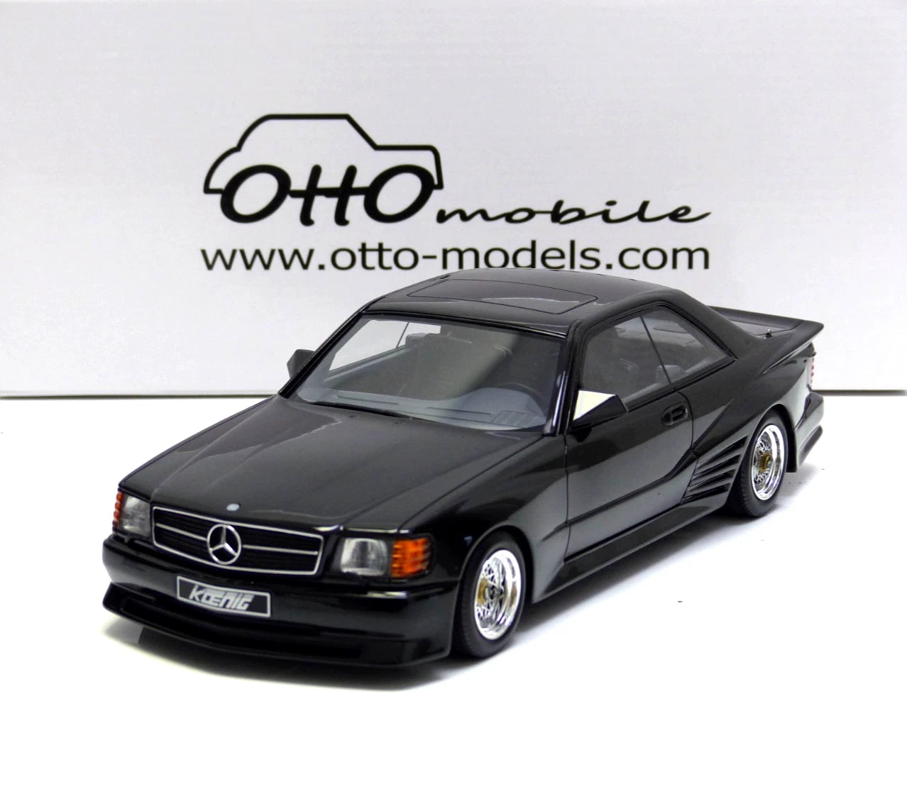 Mercedes Benz 560SEC AMG C126 black Limitiert 1:18 OTTO OT1134 Мерцедес Бенц Лимитирана черен