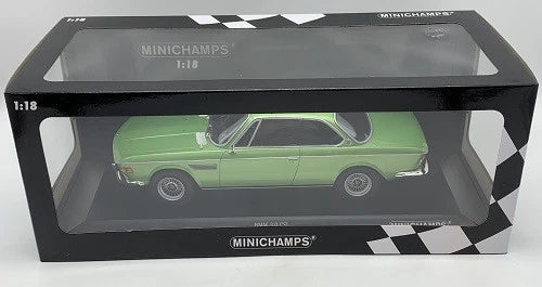 BMW 3.0 CSi Coupe 1971 green Limited 506pcs 1:18 Minichamps 155028034 Бмв Лимитирана