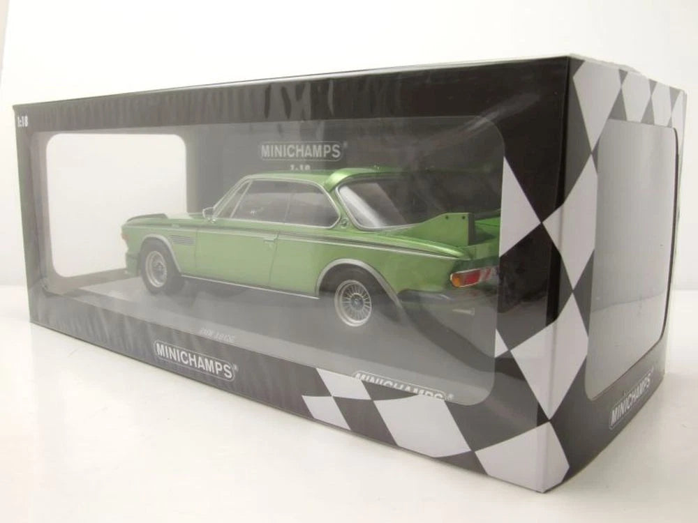 BMW 3.0 CSL Coupe 1973 green Limited 450pcs 1:18 Minichamps 155028132 Бмв Лимитирана