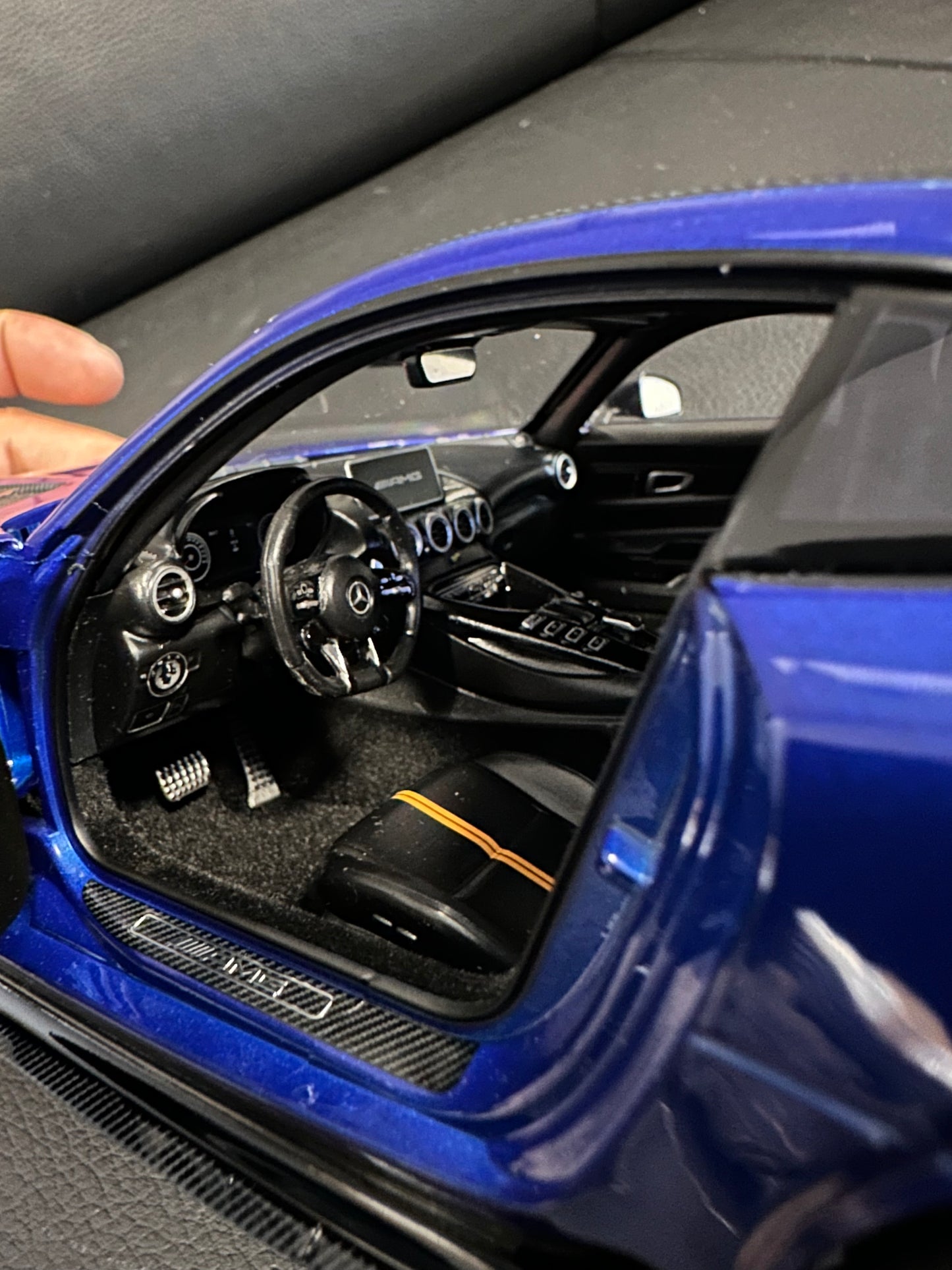Mercedes Benz AMG GT Black Series blue 1:18 NOREV 183908 Мерцедес Бенц АМГ ГТ син