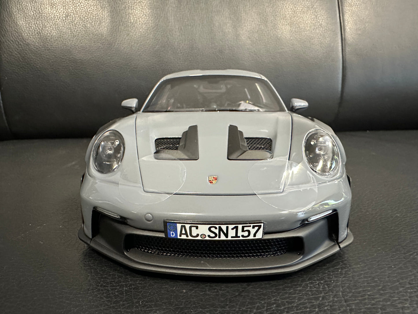 Porsche 911 GT3 RS Artic Grey 2022 1:18 GT Norev 187350 Порше 911 ГТ3 РС сив