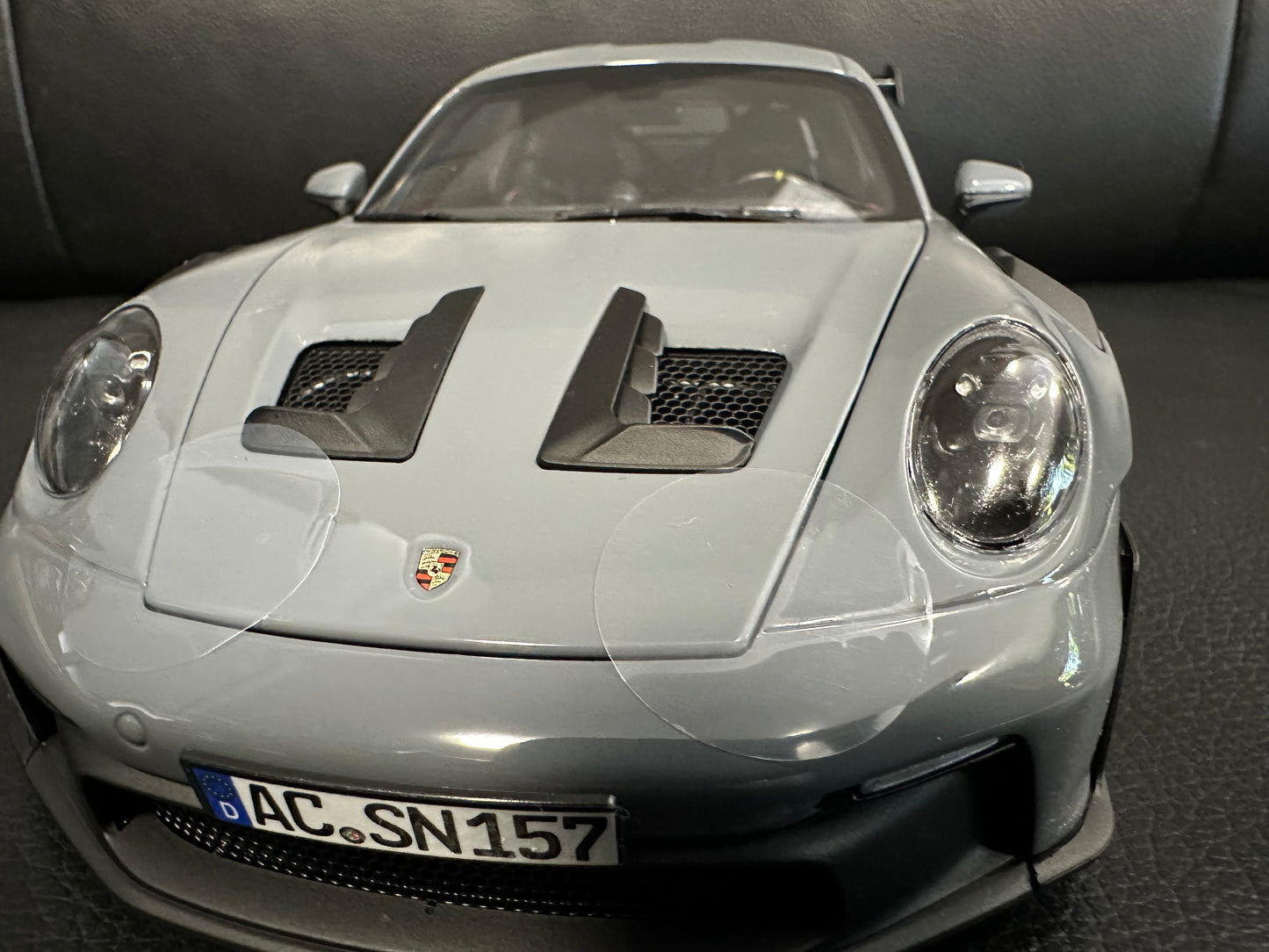 Porsche 911 GT3 RS Artic Grey 2022 1:18 GT Norev 187350 Порше 911 ГТ3 РС сив