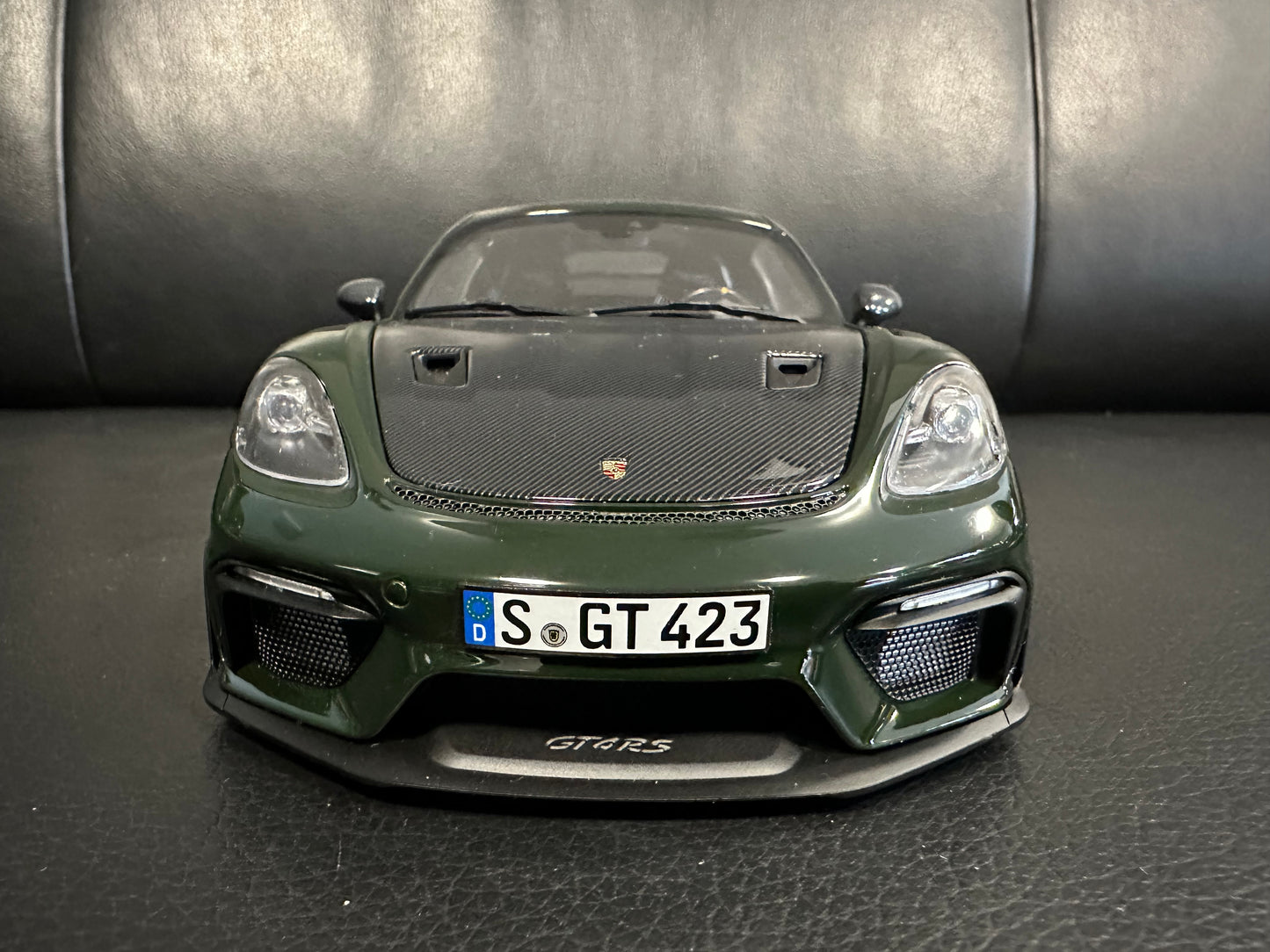 Porsche Cayman GT4 RS brewster green 2023 Weissach 1:18 GT Norev 187250 Порше Кайман ГТ4 РС зелен