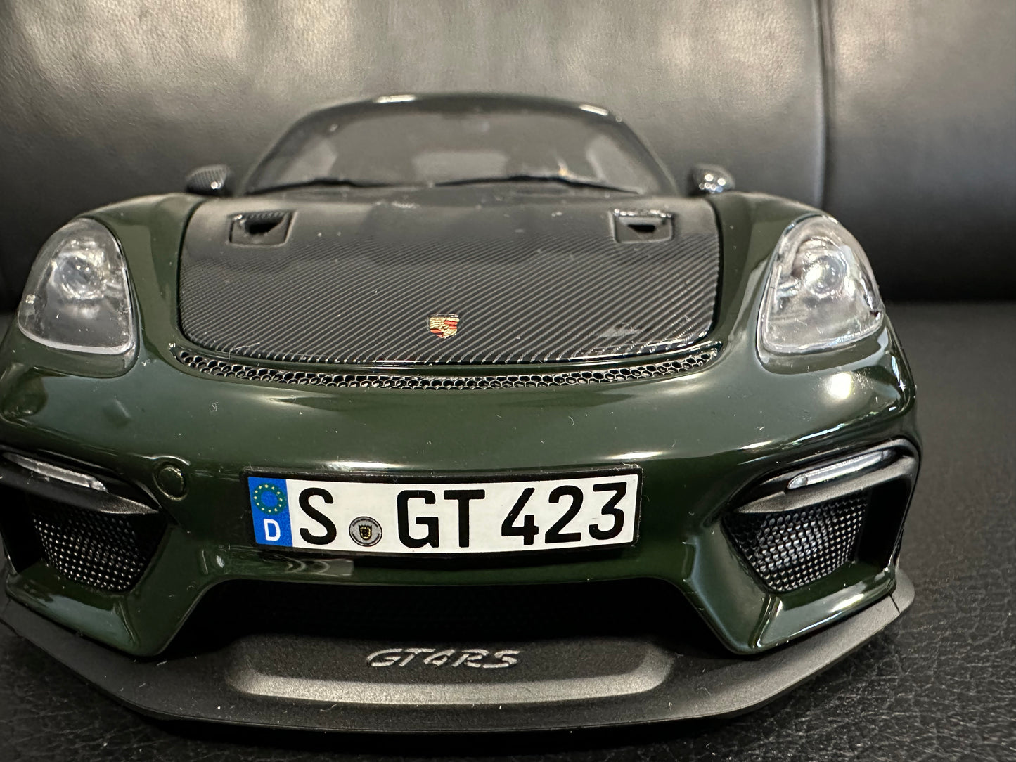 Porsche Cayman GT4 RS brewster green 2023 Weissach 1:18 GT Norev 187250 Порше Кайман ГТ4 РС зелен
