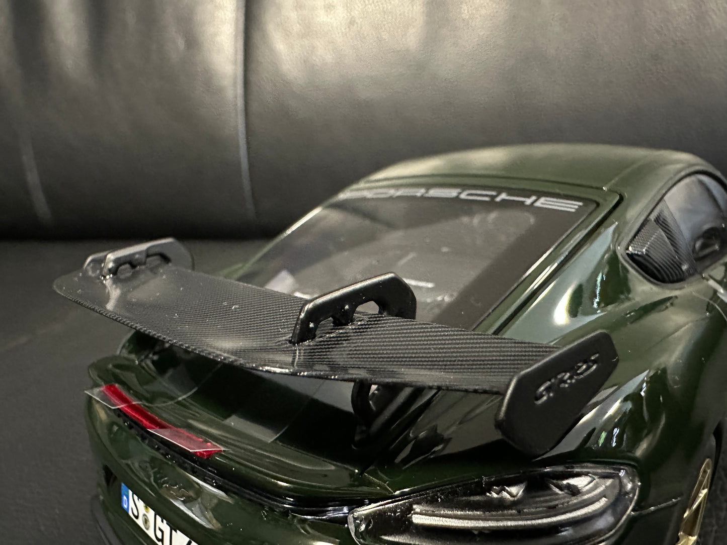 Porsche Cayman GT4 RS brewster green 2023 Weissach 1:18 GT Norev 187250 Порше Кайман ГТ4 РС зелен