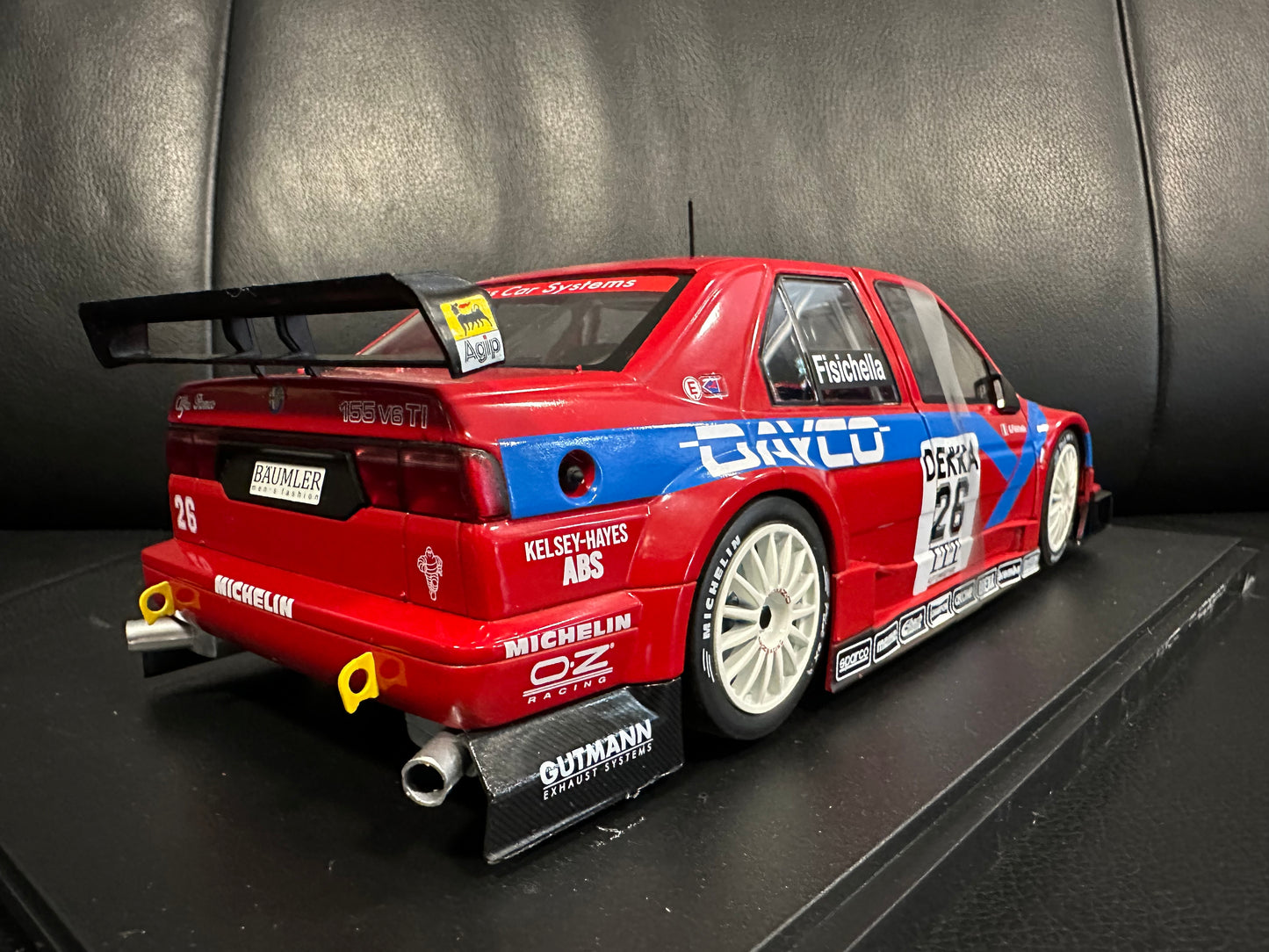Alfa Romeo 155 V6 TI DTM red 1:18 WERK 83 W1801004 Алфа Ромео 155 червен