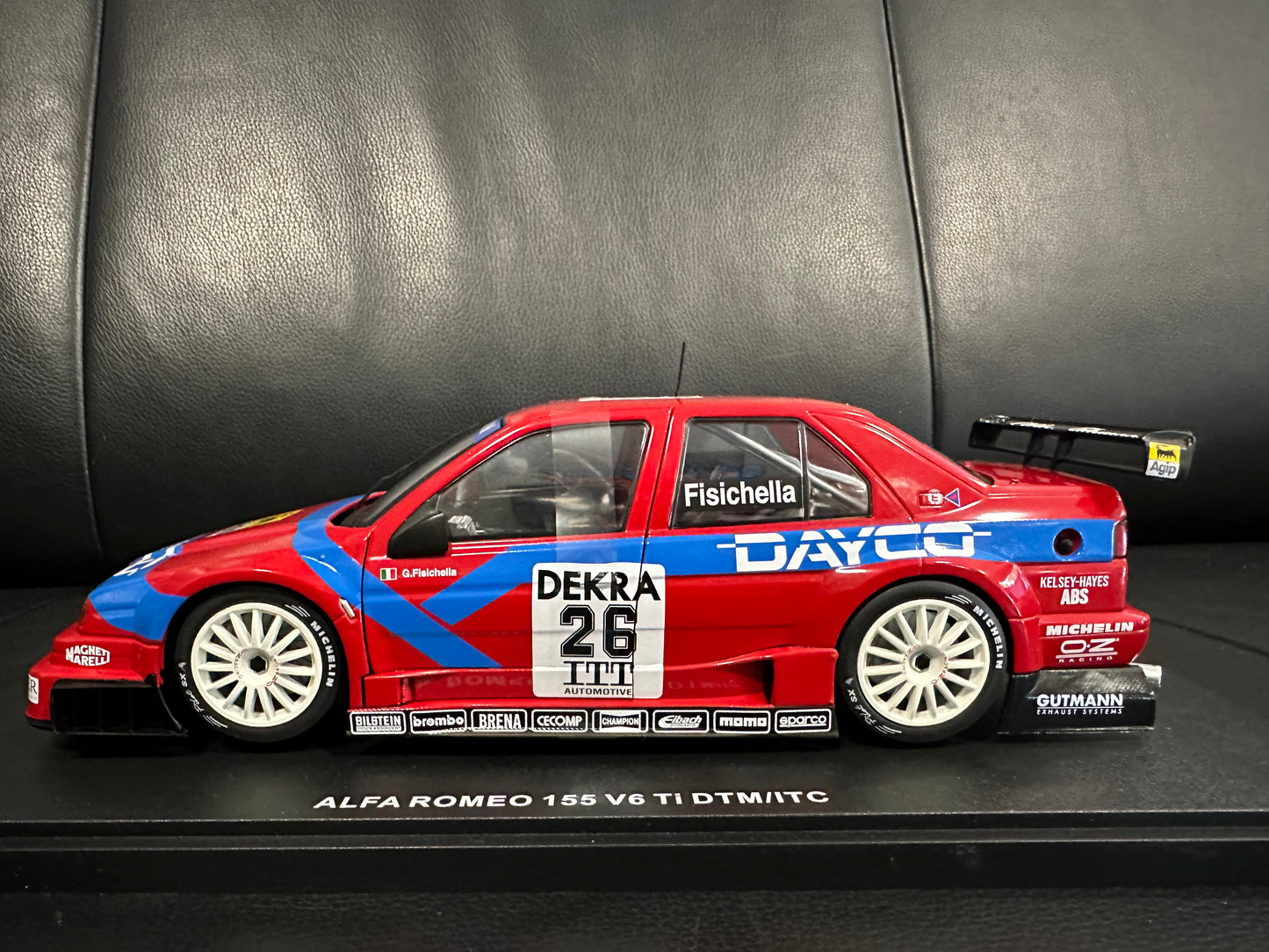 Alfa Romeo 155 V6 TI DTM red 1:18 WERK 83 W1801004 Алфа Ромео 155 червен
