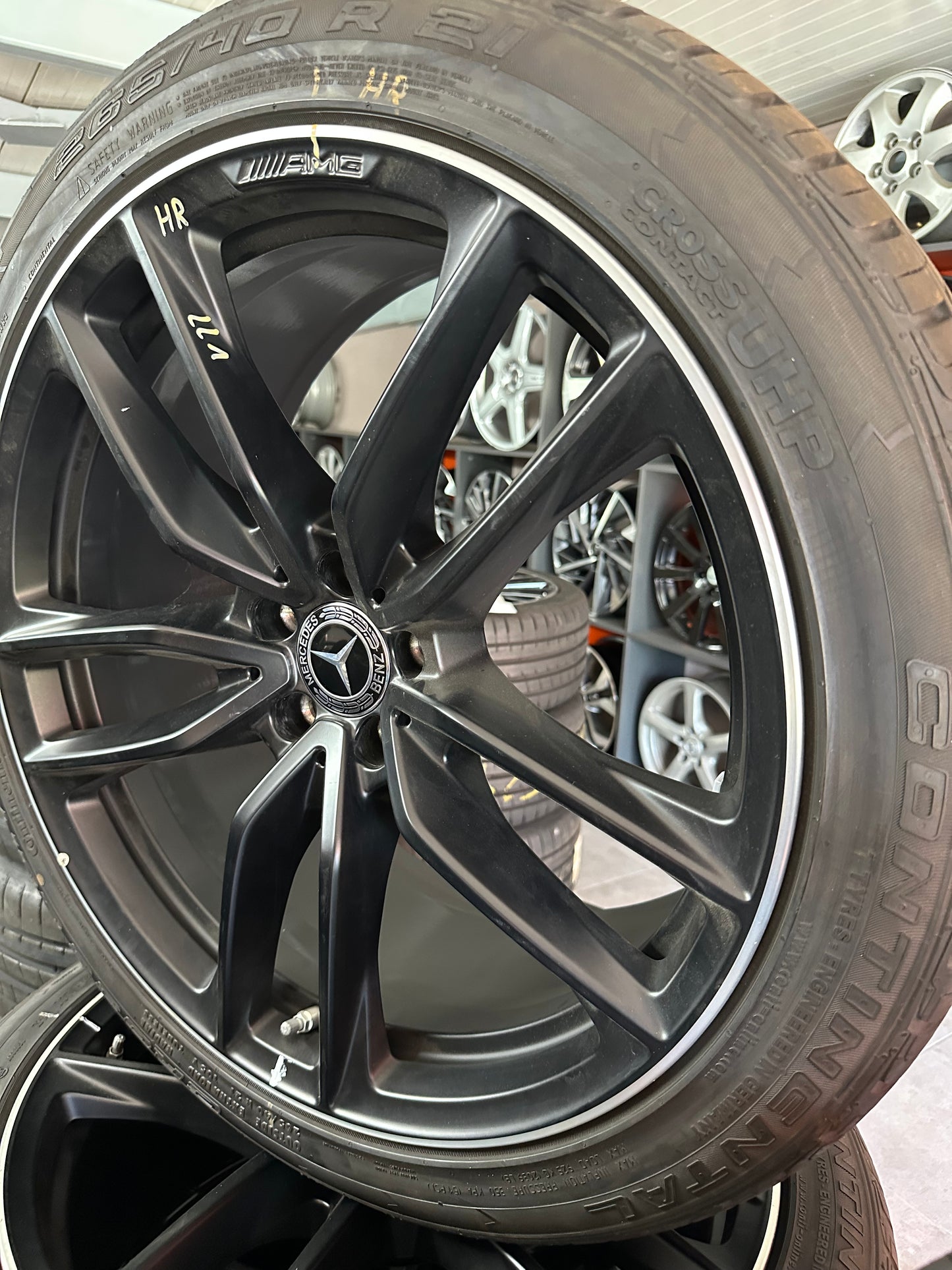 Като Нови Mercedes ML GLE W166 AMG 265 40 21 Zoll Мерцедес МЛ ГЛЕ 265 40 21 цола АМГ алуминиеви джанти летен комплект летни гуми