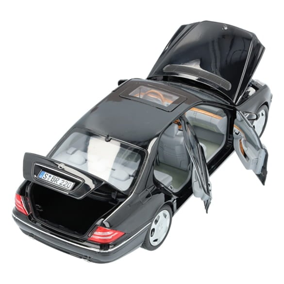 Mercedes Benz S600 W220 black 1:18 NOREV B66040659 Мерцедес Бенц С600 черен отваряем