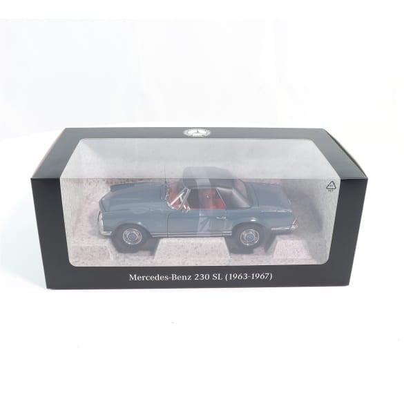 Mercedes Benz 230SL W113 Cabrio blue 1:18 NOREV B66040681 Мерцедес Бенц 230СЛ Кабрио син отваряем