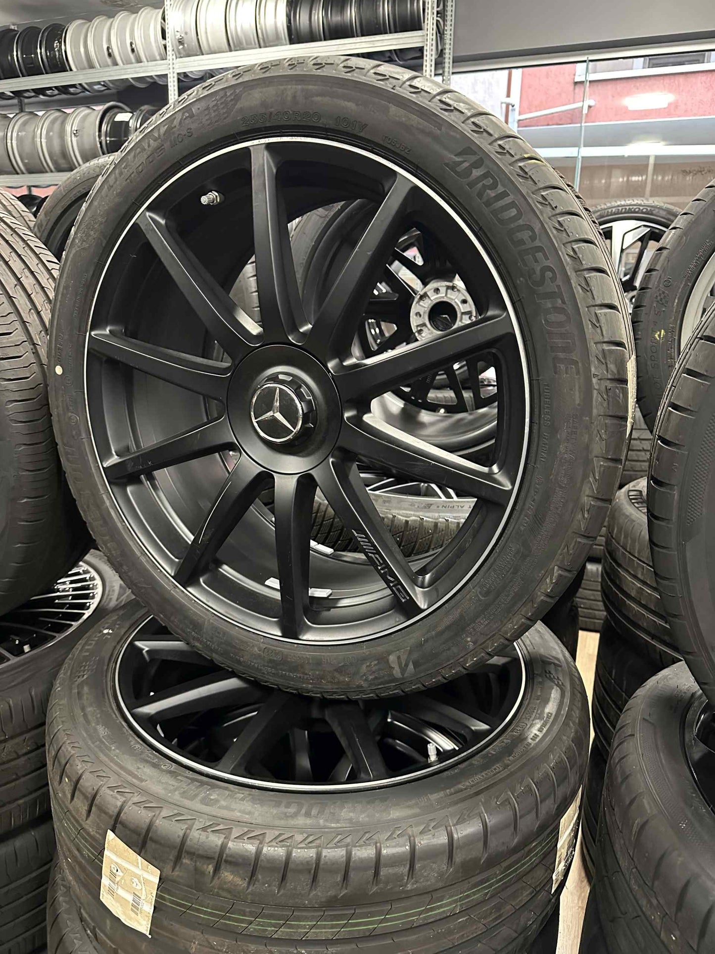 Като Нови Mercedes S63 AMG S Klasse 20 Zoll W222 W217 Coupe Мерцедес С63 С Класа W222 W217 Купе 20 цола AMG джанти летен комплект летни гуми