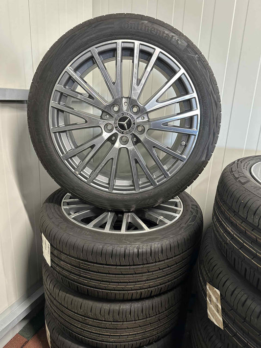 Оригинал Като Нови Mercedes A B Cla Klasse 18 Zoll W177 W247 W118 Мерцедес А Б Цла Класа 18 цола джанти летен комплект летни гуми