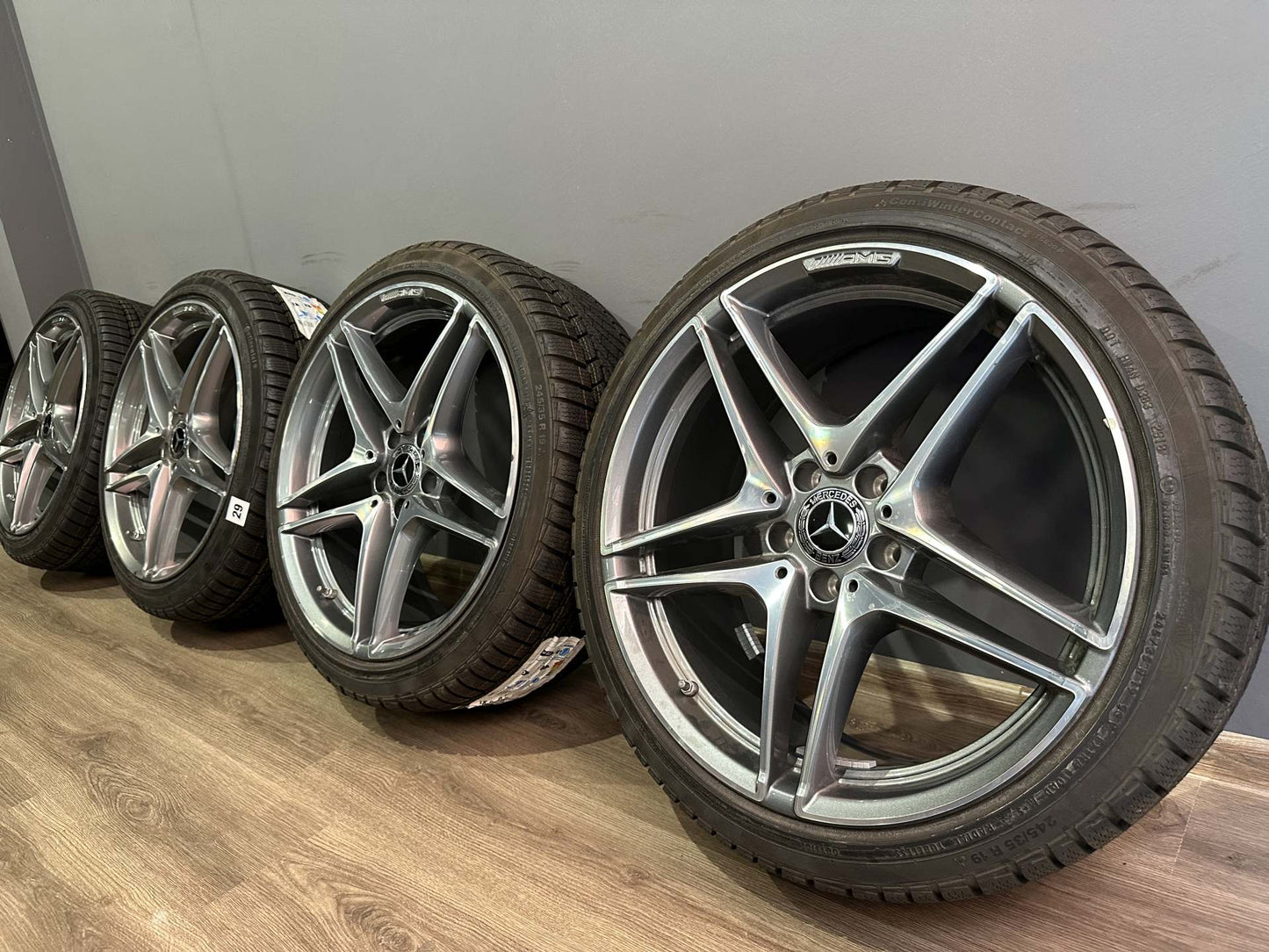 Оригинал Нови Mercedes C63 AMG W205 Klasse/ Ц63 класа W205 19 цола джанти зимен комплект зимни гуми