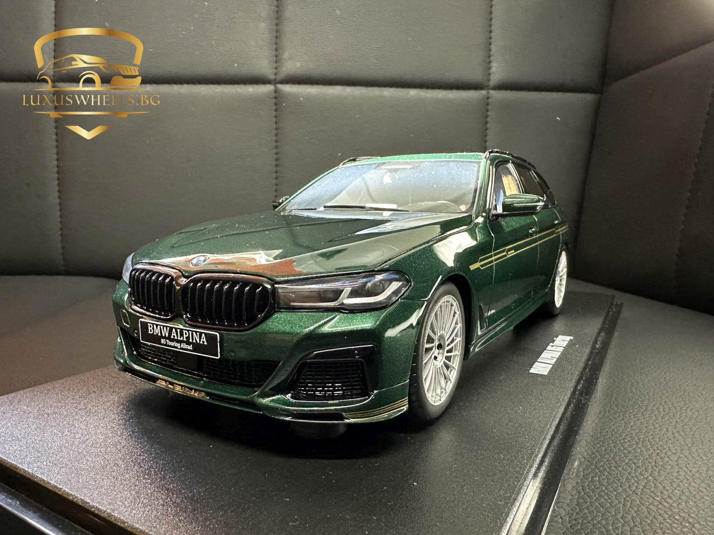 Bmw Alpina B5 G31 Kombi green Limitiert 1:18 GT Spirit GT475 Бмв Алпина зелен Комби Лимитирана