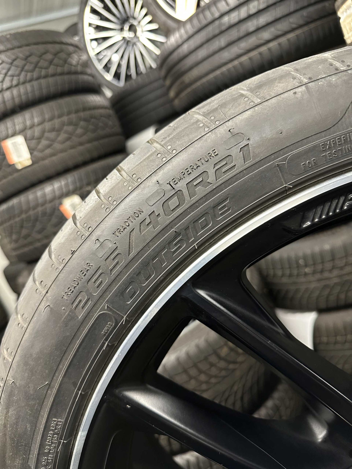 Като Нови Mercedes ML GLE W166 AMG 265 40 21 Zoll Мерцедес МЛ ГЛЕ 265 40 21 цола АМГ алуминиеви джанти летен комплект летни гуми