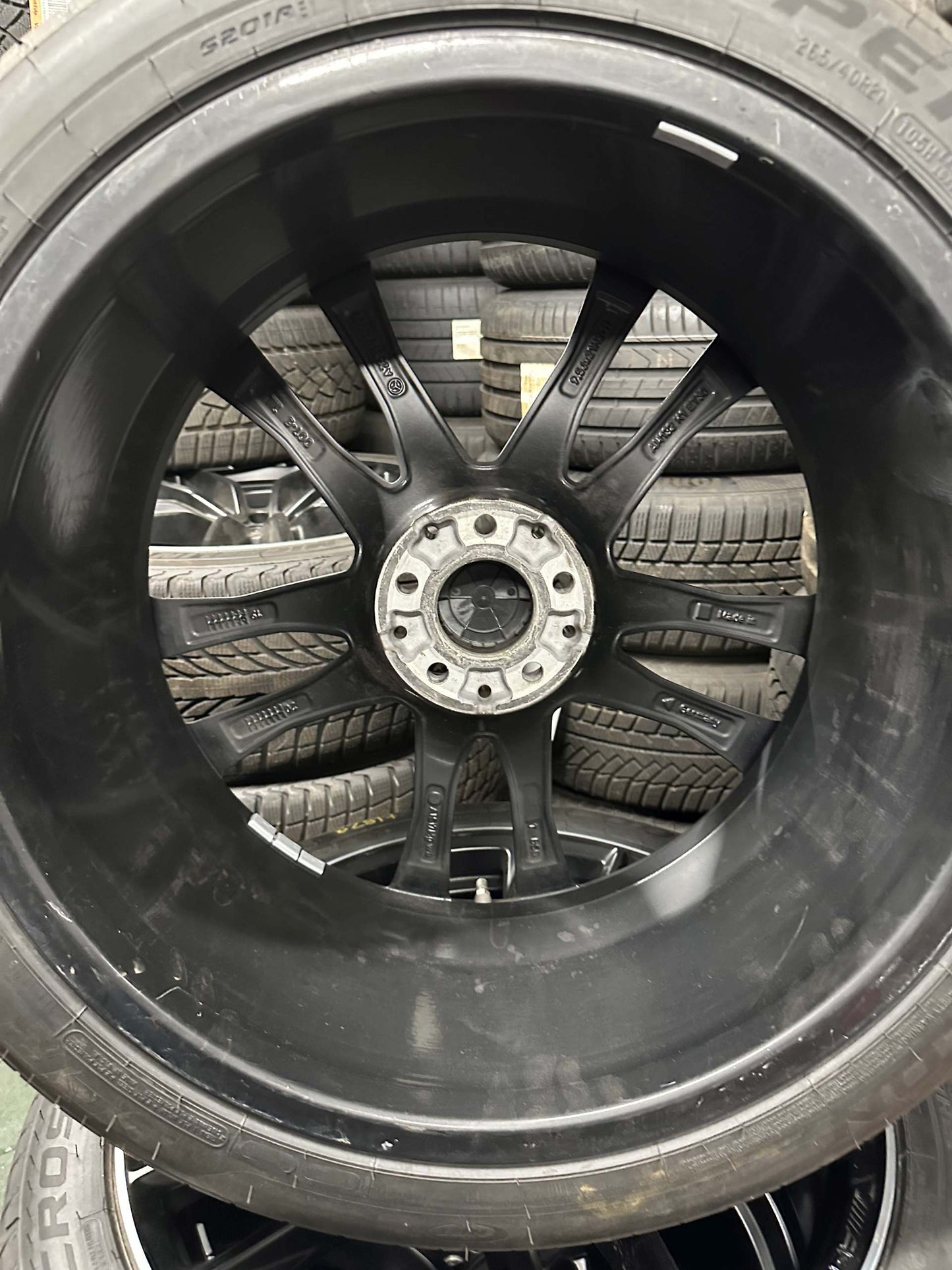 Като Нови Mercedes ML GLE W166 AMG 265 40 21 Zoll Мерцедес МЛ ГЛЕ 265 40 21 цола АМГ алуминиеви джанти летен комплект летни гуми