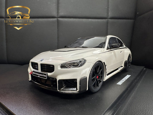 Bmw M2 Performance G87 white 1:18 GT Spirit GT476 Бмв M2 бял