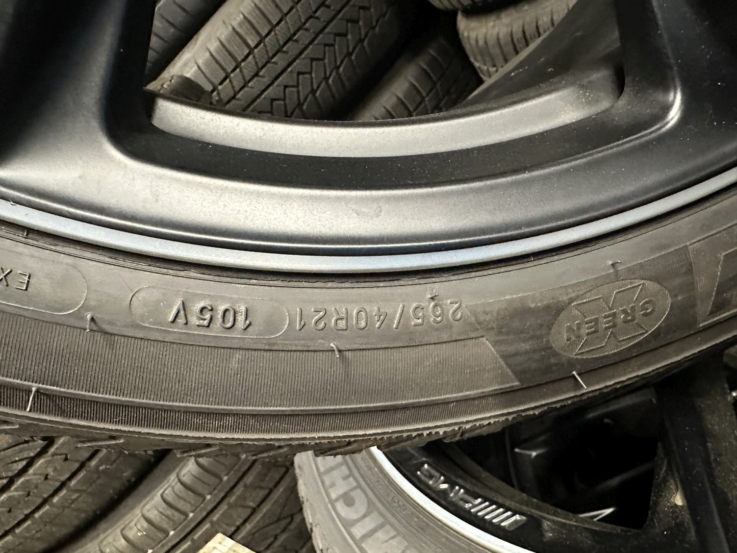 Като Нови Mercedes ML GLE W166 AMG 265 40 21 Zoll Мерцедес МЛ ГЛЕ 265 40 21 цола АМГ алуминиеви джанти зимен комплект зимни гуми