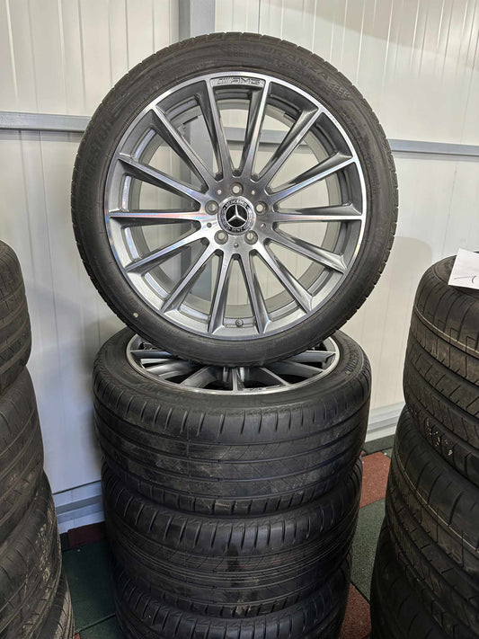 Оригинал като Нови Mercedes S Klasse 20 Zoll AMG W223 V223 Мерцедес С Класа 20 цола AMG джанти летен комплект летни гуми