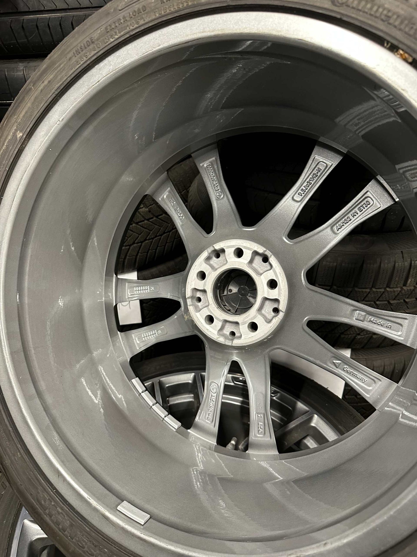 Като Нови Mercedes ML GLE W166 AMG 265 40 21 Zoll Мерцедес МЛ ГЛЕ 265 40 21 цола АМГ алуминиеви джанти летен комплект летни гуми