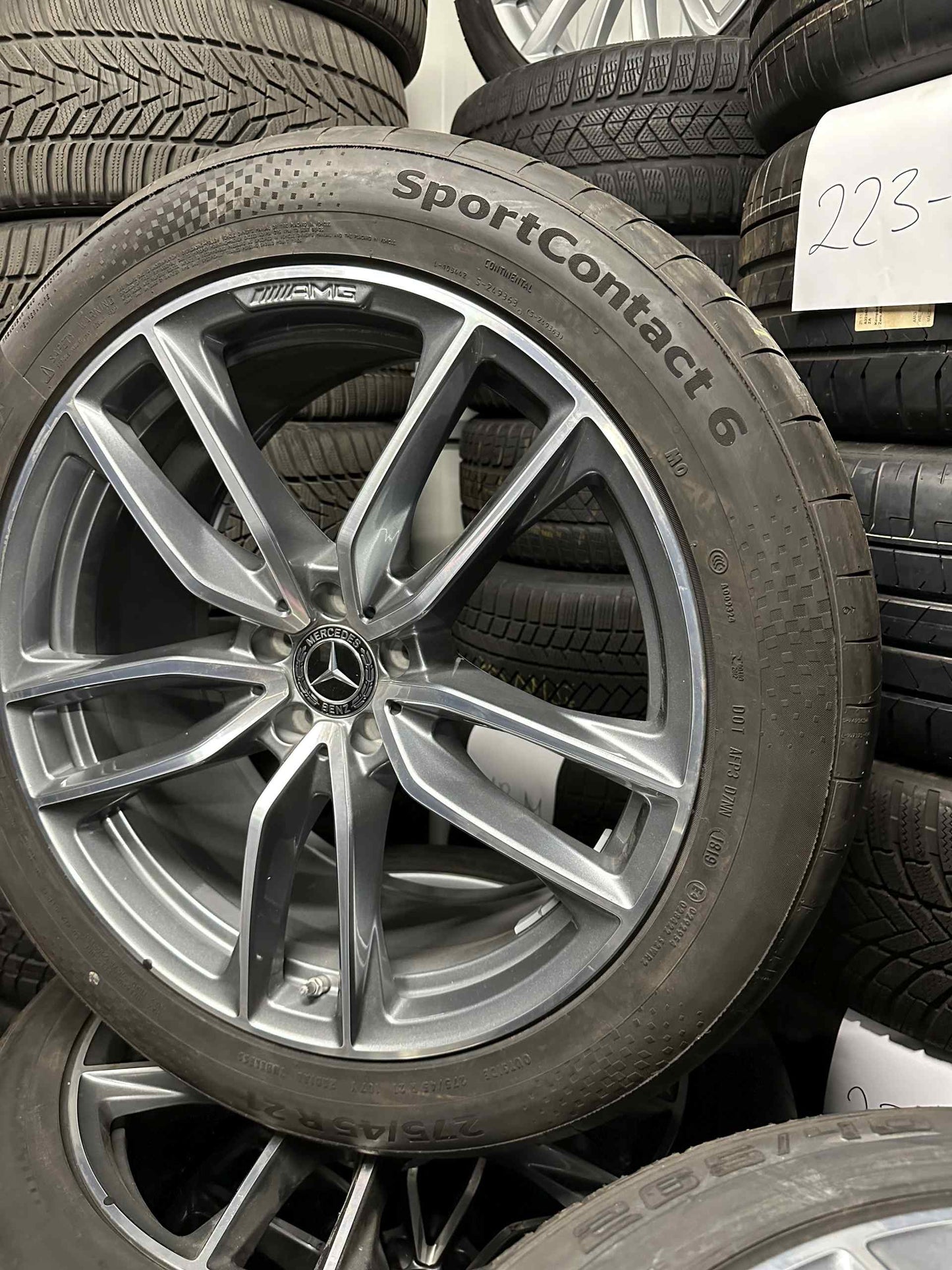 Като Нови Mercedes GLS X166 W166 275 45 21 Zoll AMG Мерцедес ГЛС 275 45 21 цола АМГ джанти летен комплект летни гуми
