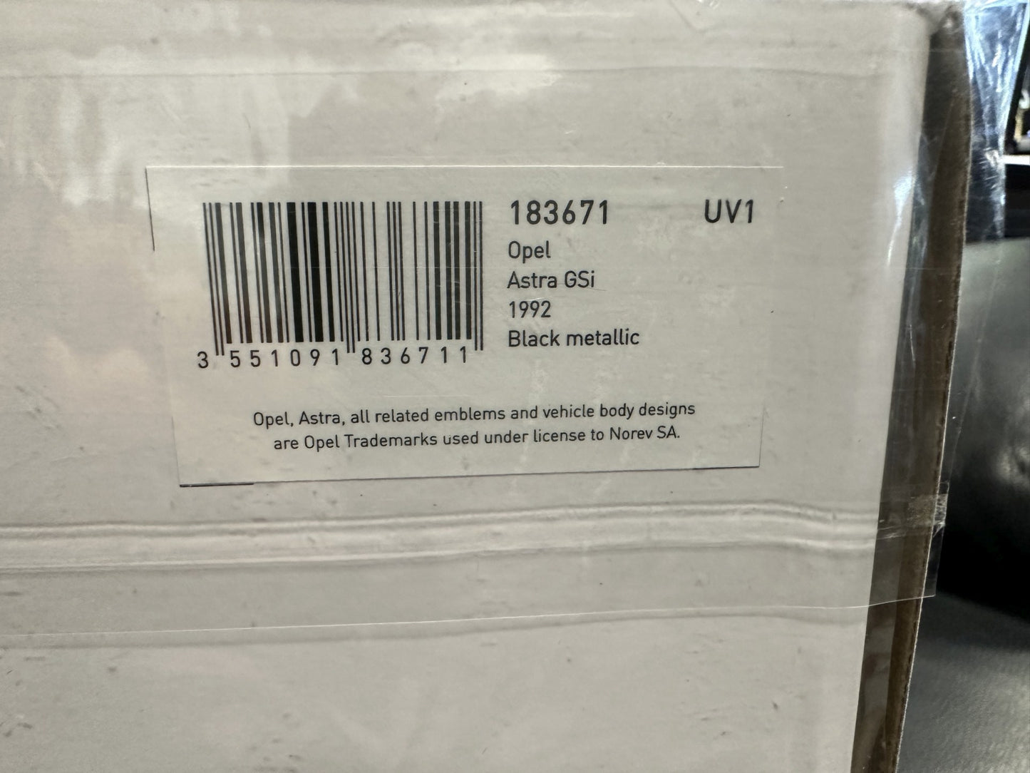 Opel Astra GSI 1992 black Limitiert 1000pcs 1:18 NOREV 183671 Опел Астра черен Лимитирана
