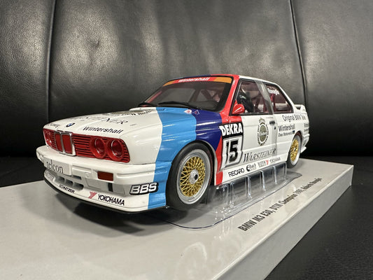 Bmw M3 DTM 1989 Roberto Ravaglia white 1:18 WERK 83 W18038002C Бмв M3 DTM 1989 бял