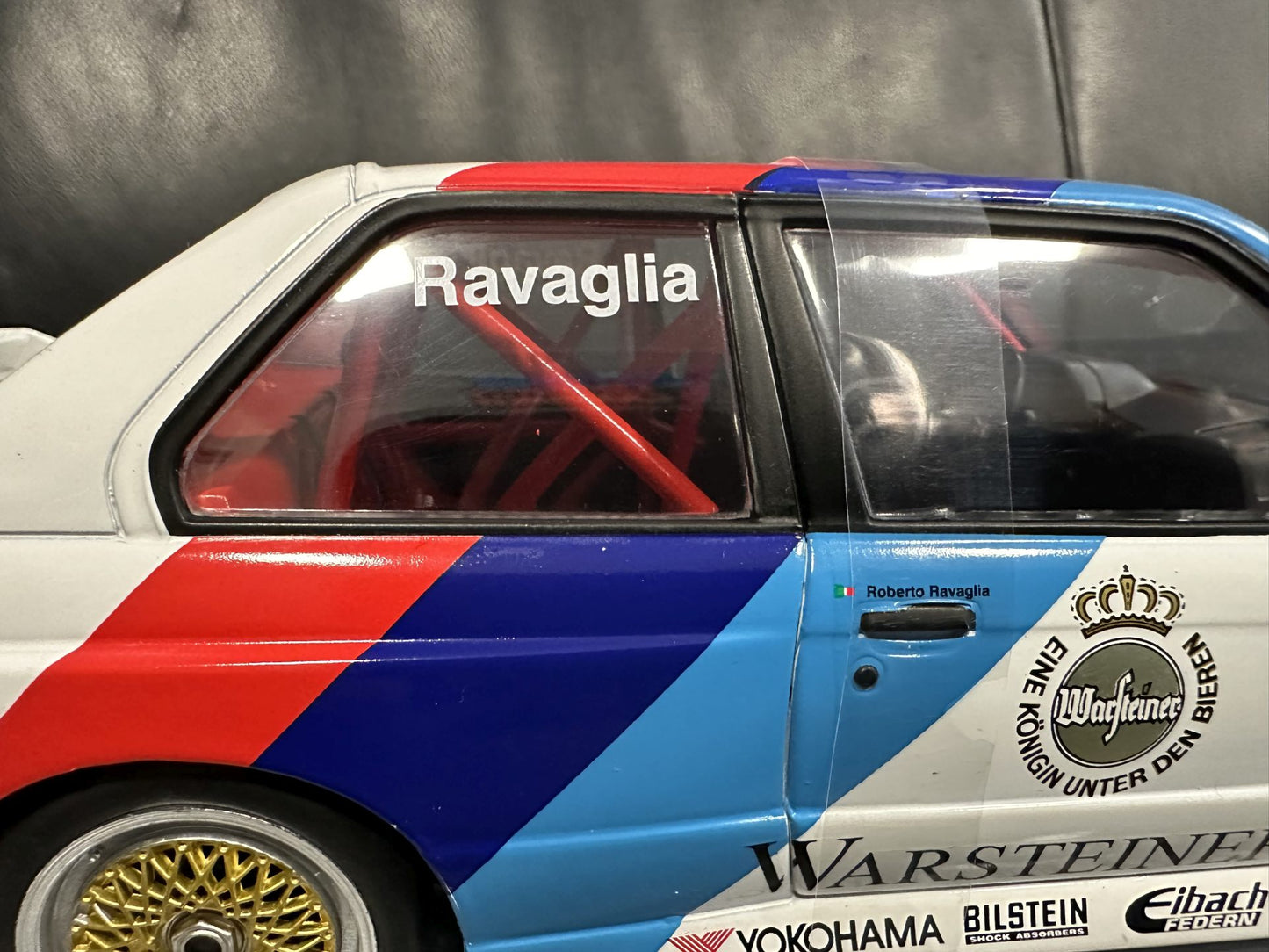 Bmw M3 DTM 1989 Roberto Ravaglia white 1:18 WERK 83 W18038002C Бмв M3 DTM 1989 бял