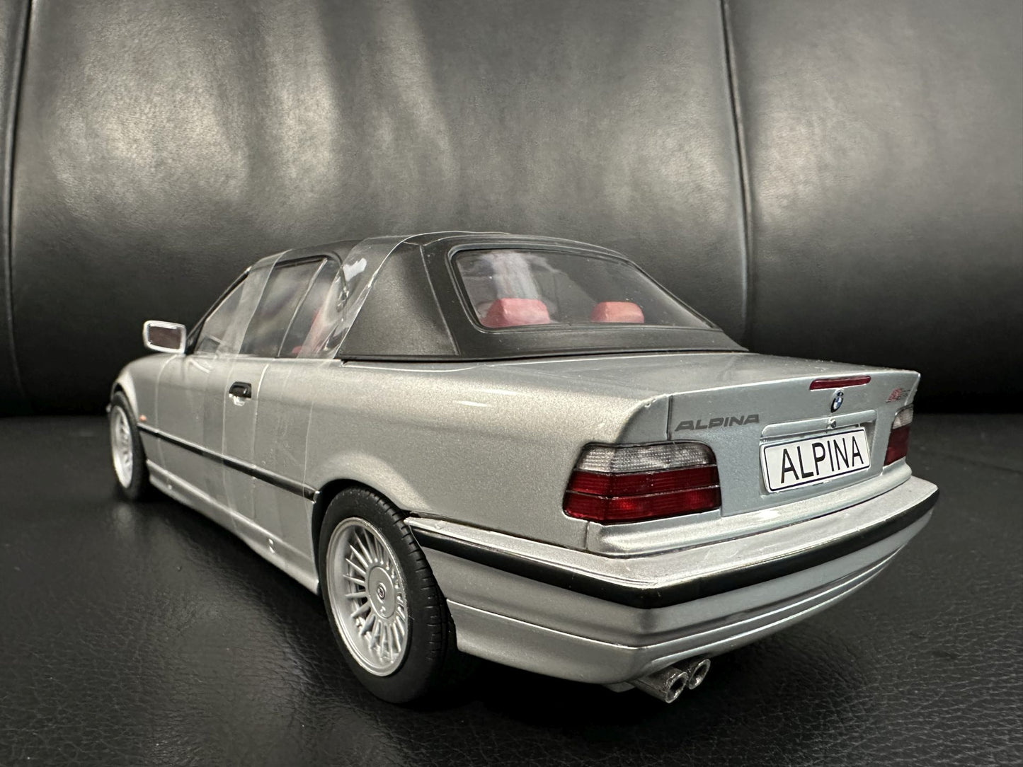 Bmw Alpina E36 B3 3.2 1996 silber Cabrio  1:18 Modelcar MCG 18322 Бмв Е36 Алпина сив Кабрио
