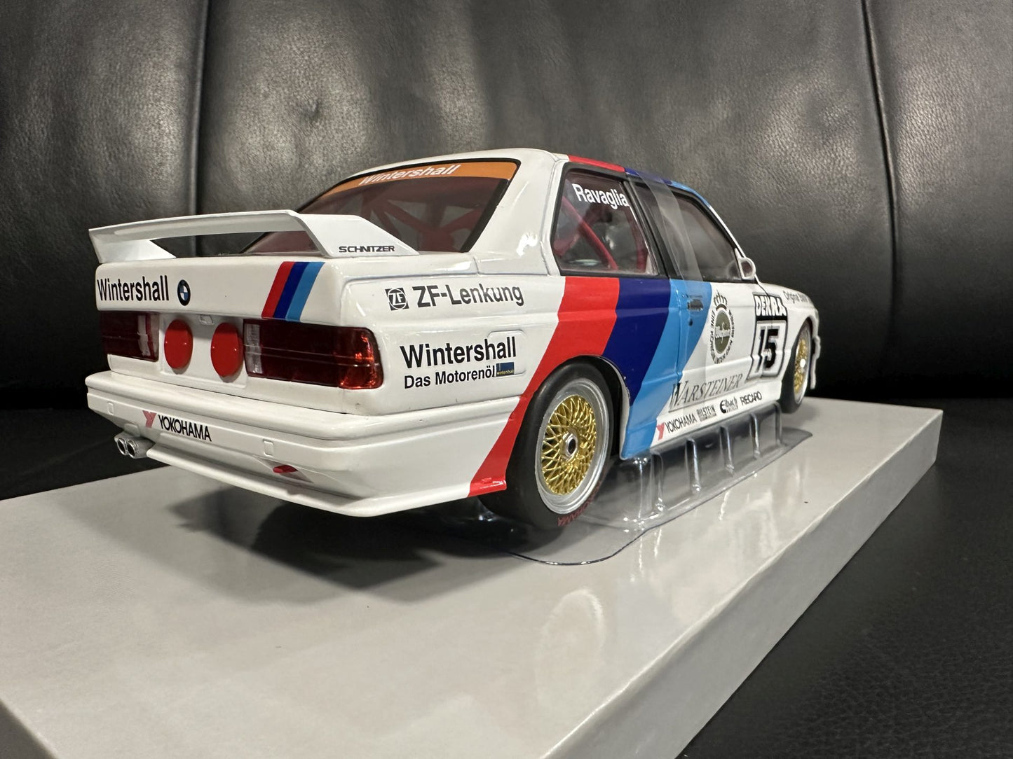 Bmw M3 DTM 1989 Roberto Ravaglia white 1:18 WERK 83 W18038002C Бмв M3 DTM 1989 бял