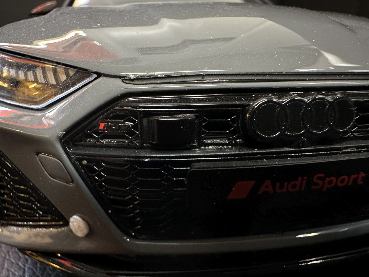 Audi RS7 Sportback nardo grey Limitiert 503/1100 1:18 GT Spirit GT823 Ауди РС7 сив Лимитирана