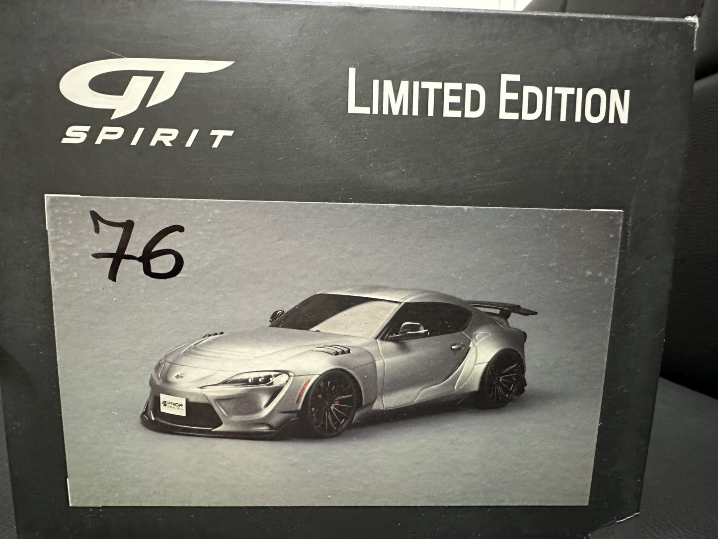 Toyota Supra Prior Design Limitiert grey 130/999 1:18 GT Spirit GT343 сив Лимитирана