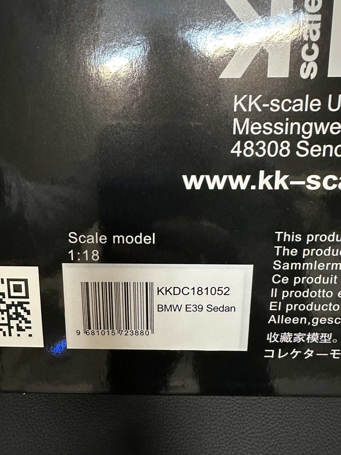 Bmw E39 540i Sedan blue 1:18 KK-Scale KKDC181052 Бмв 540i Е39 син