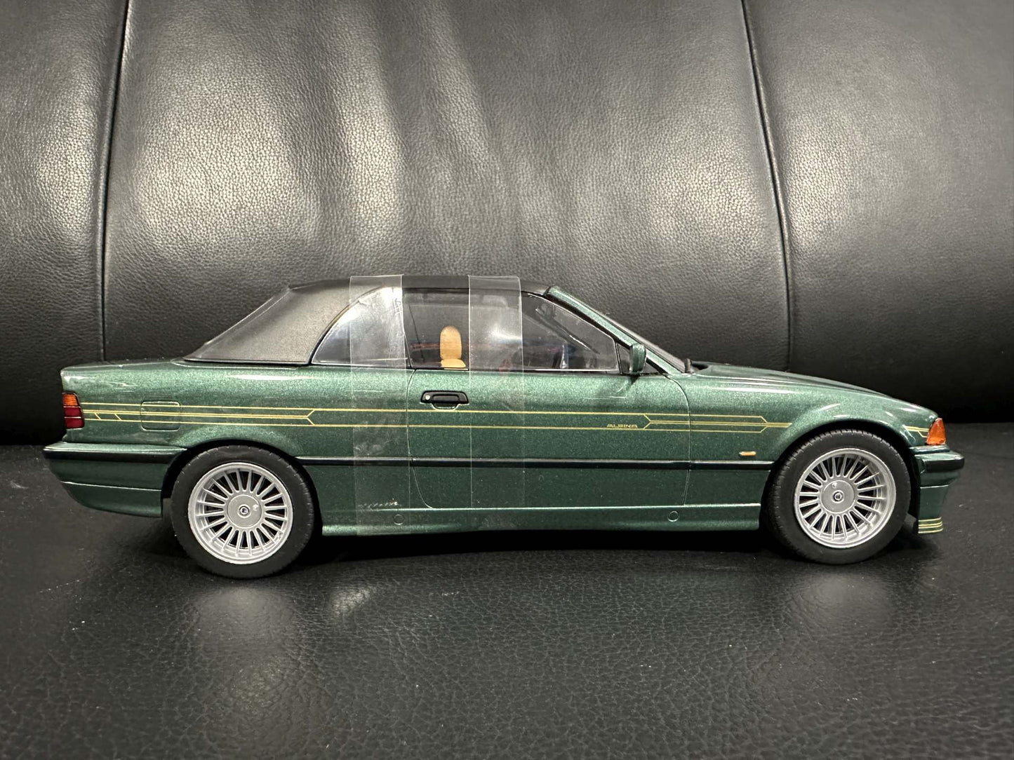 Bmw Alpina E36 B3 3.2 1996 green Cabrio 1:18 Modelcar MCG 18321 Бмв Е36 Алпина зелен Кабрио отваряем