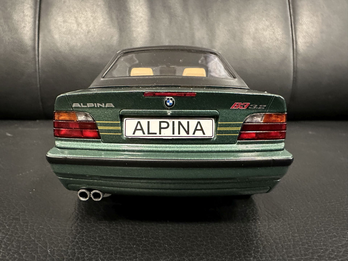 Bmw Alpina E36 B3 3.2 1996 green Cabrio 1:18 Modelcar MCG 18321 Бмв Е36 Алпина зелен Кабрио отваряем