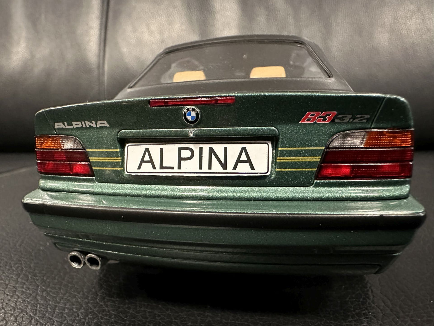 Bmw Alpina E36 B3 3.2 1996 green Cabrio 1:18 Modelcar MCG 18321 Бмв Е36 Алпина зелен Кабрио отваряем