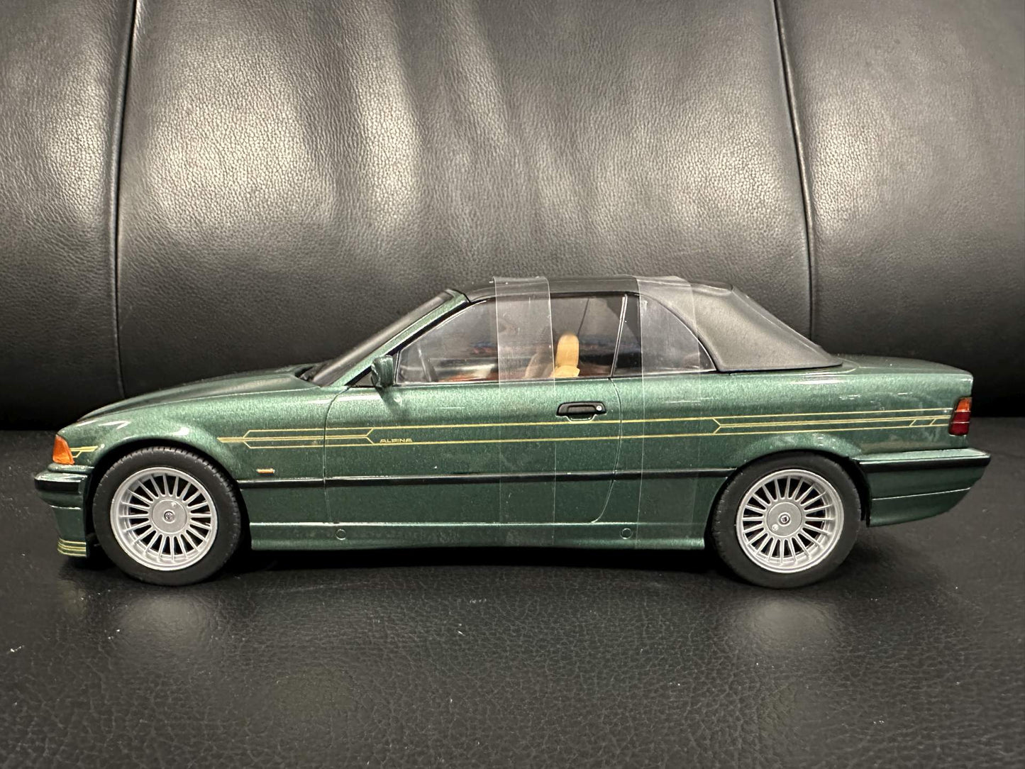 Bmw Alpina E36 B3 3.2 1996 green Cabrio 1:18 Modelcar MCG 18321 Бмв Е36 Алпина зелен Кабрио отваряем