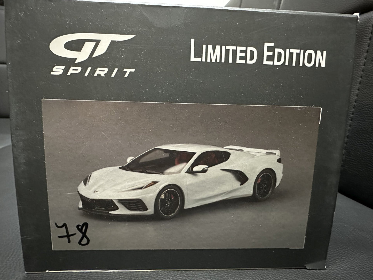 Chevrolet Corvette C8 grey Limitiert 048/999 1:18 GT Spirit GT835 Шевролет Корвет сив Лимитирана