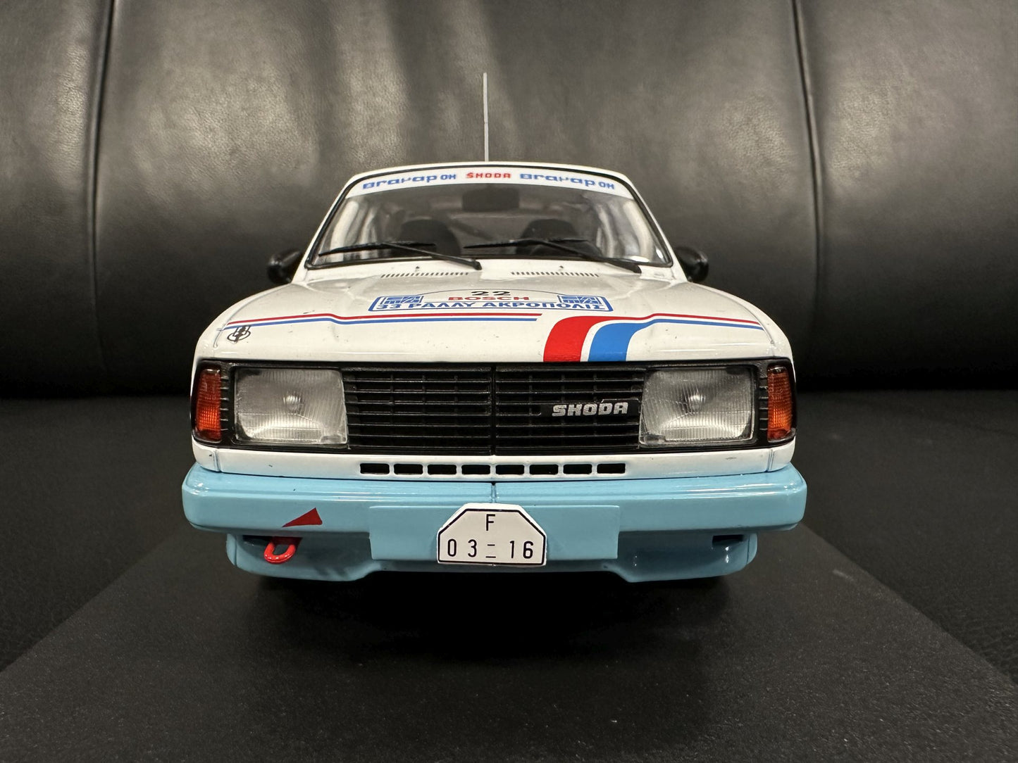 Skoda 130 LR WRC Rally Acropolis 1986 1:18 IXO 18RMC157B.22 Шкода 130 Рали Акрополис бял 1986