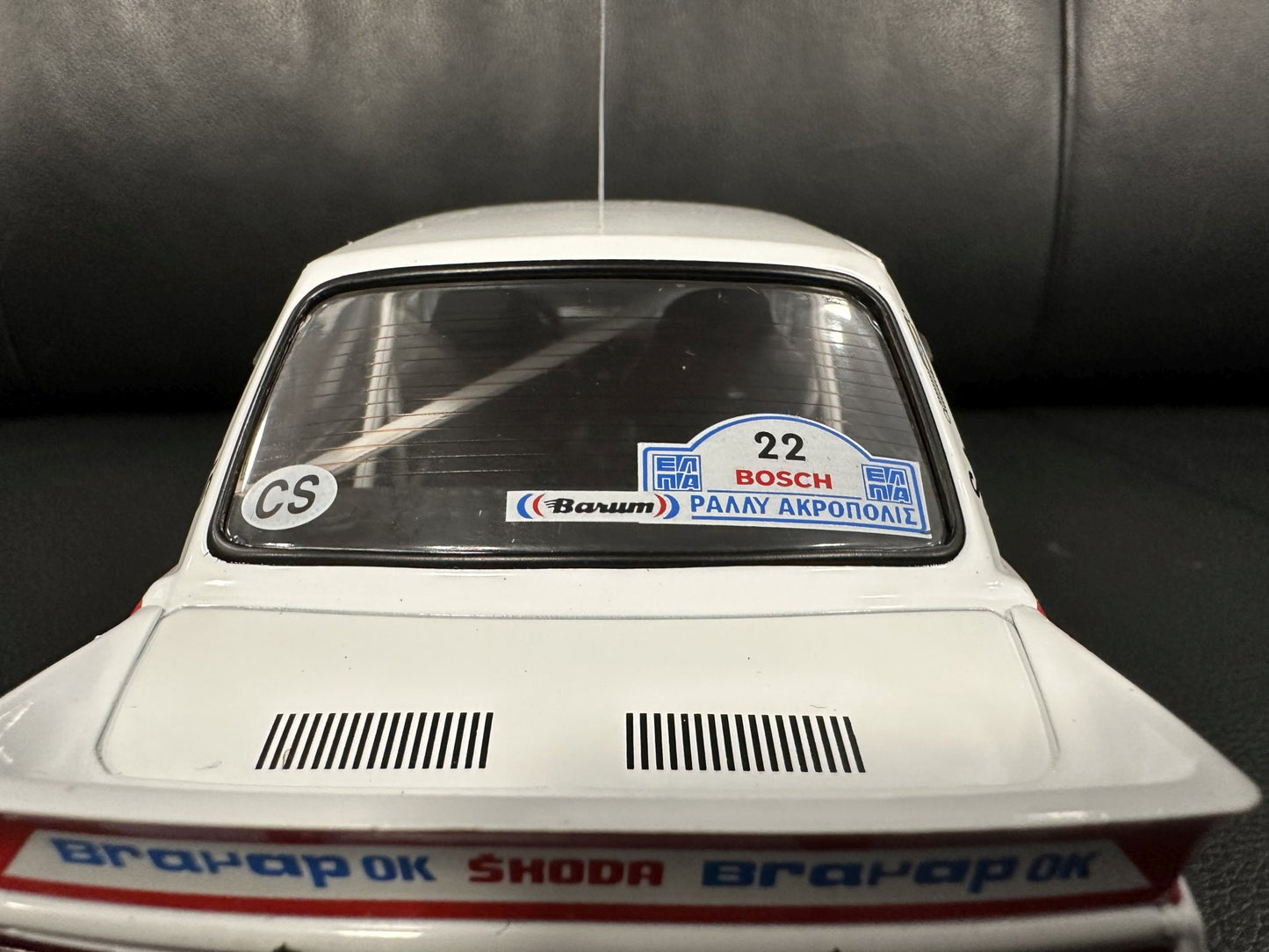 Skoda 130 LR WRC Rally Acropolis 1986 1:18 IXO 18RMC157B.22 Шкода 130 Рали Акрополис бял 1986
