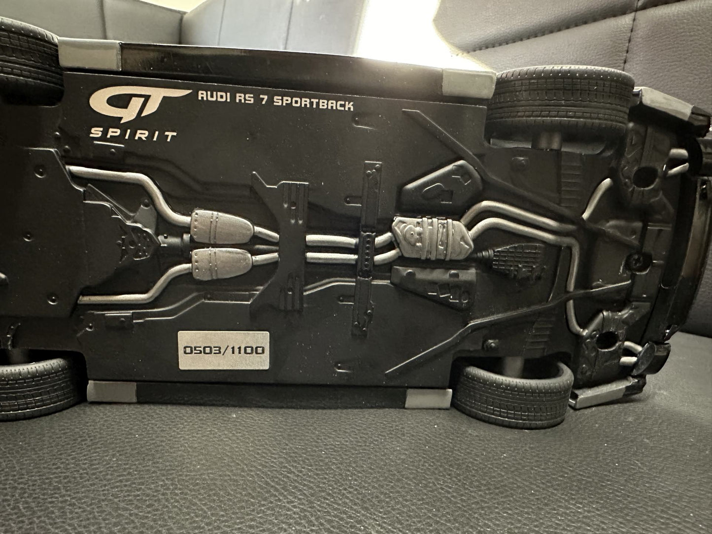 Audi RS7 Sportback nardo grey Limitiert 503/1100 1:18 GT Spirit GT823 Ауди РС7 сив Лимитирана