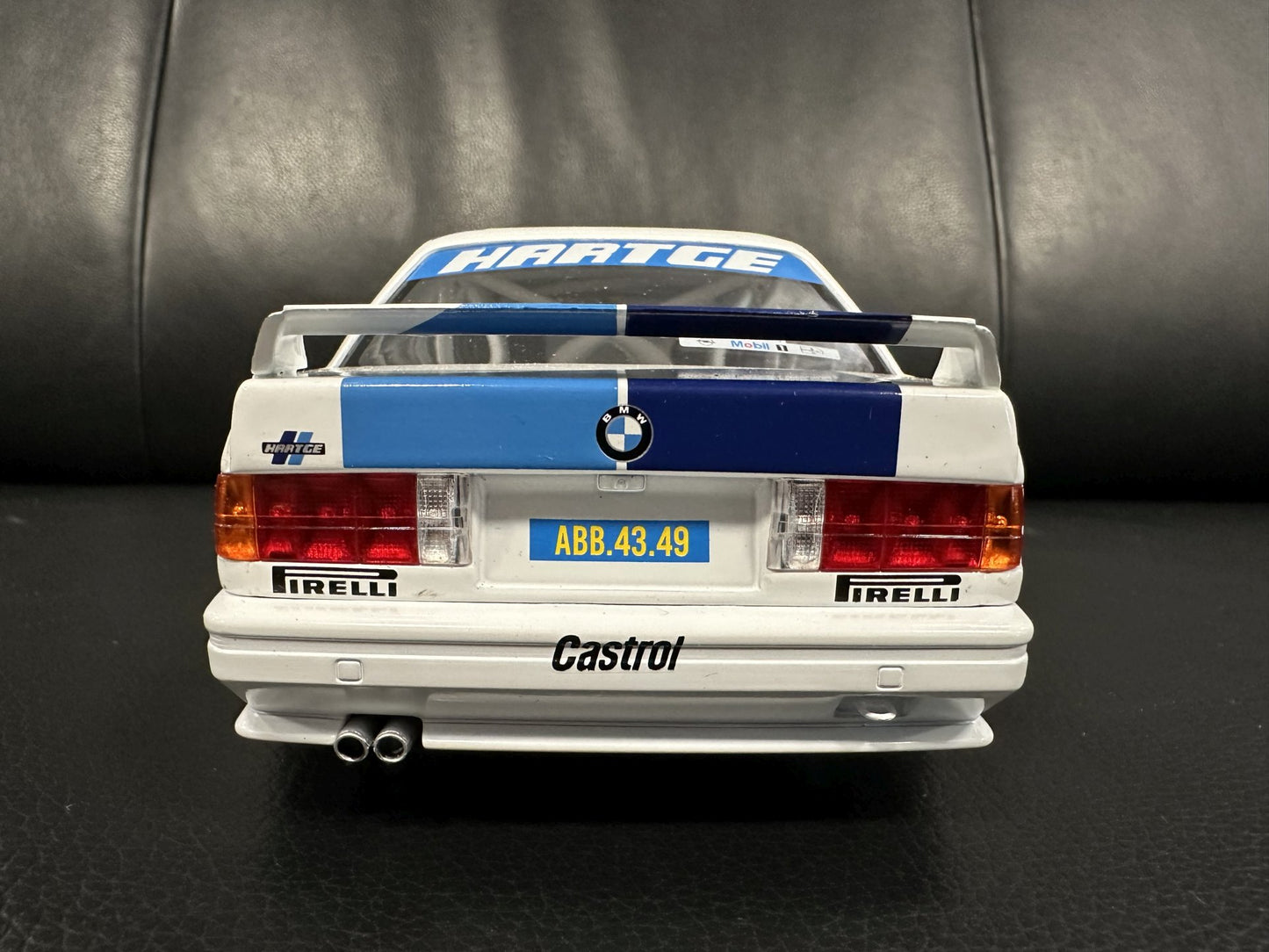 Bmw E30 Hartge Rally Deutschland 1990 white/blue 1:18 Solido S1801514 Бмв Е30 Германия 1990 бял/син