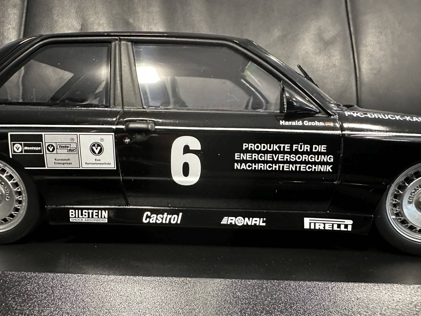 Bmw M3 DTM 1987 Harald Grohs Limitiert 1/300 black 1:18 Minichamps 155872006 Бмв M3 DTM 1987 черен Лимитирана