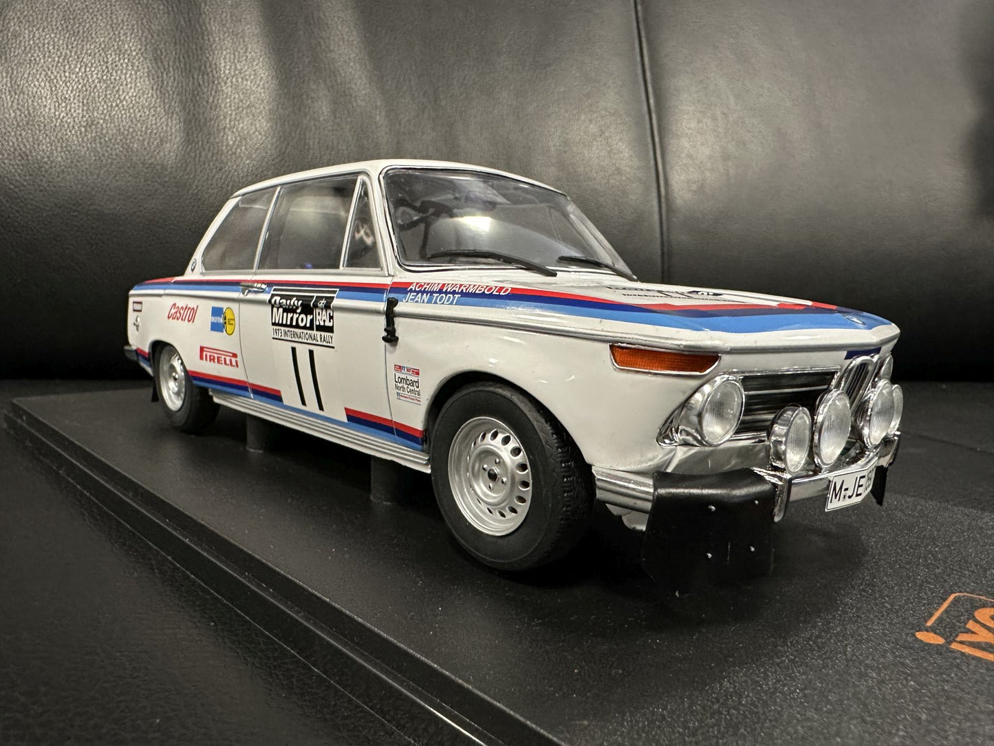 Bmw 2002 RAC Rally J. Todt 1973 1:18 IXO 18RMC164.22 Бмв 2002 бял