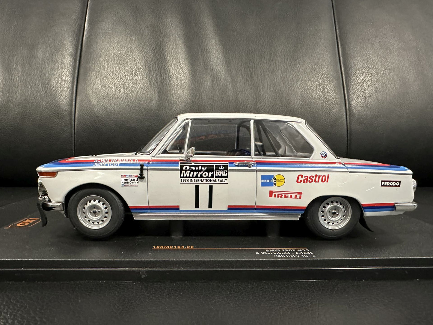 Bmw 2002 RAC Rally J. Todt 1973 1:18 IXO 18RMC164.22 Бмв 2002 бял