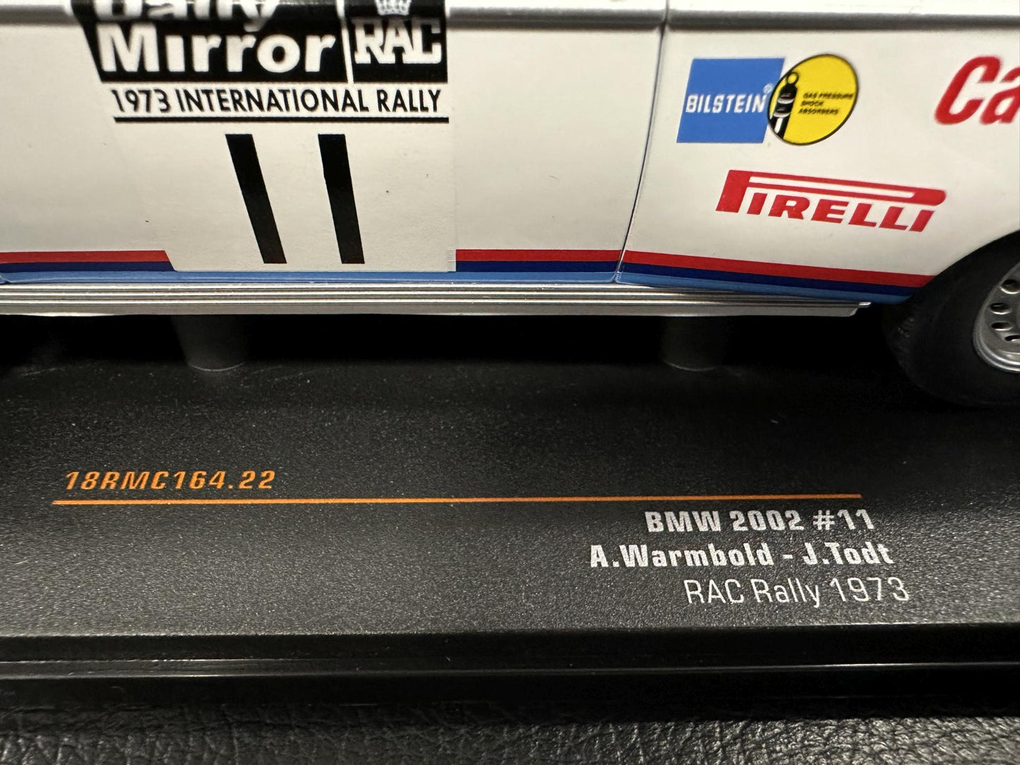 Bmw 2002 RAC Rally J. Todt 1973 1:18 IXO 18RMC164.22 Бмв 2002 бял