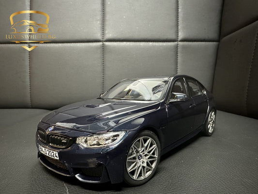 Bmw M3 Competition F80 2017 Limousine blue 1:18 NOREV 183236 Бмв M3 F80 син отваряема