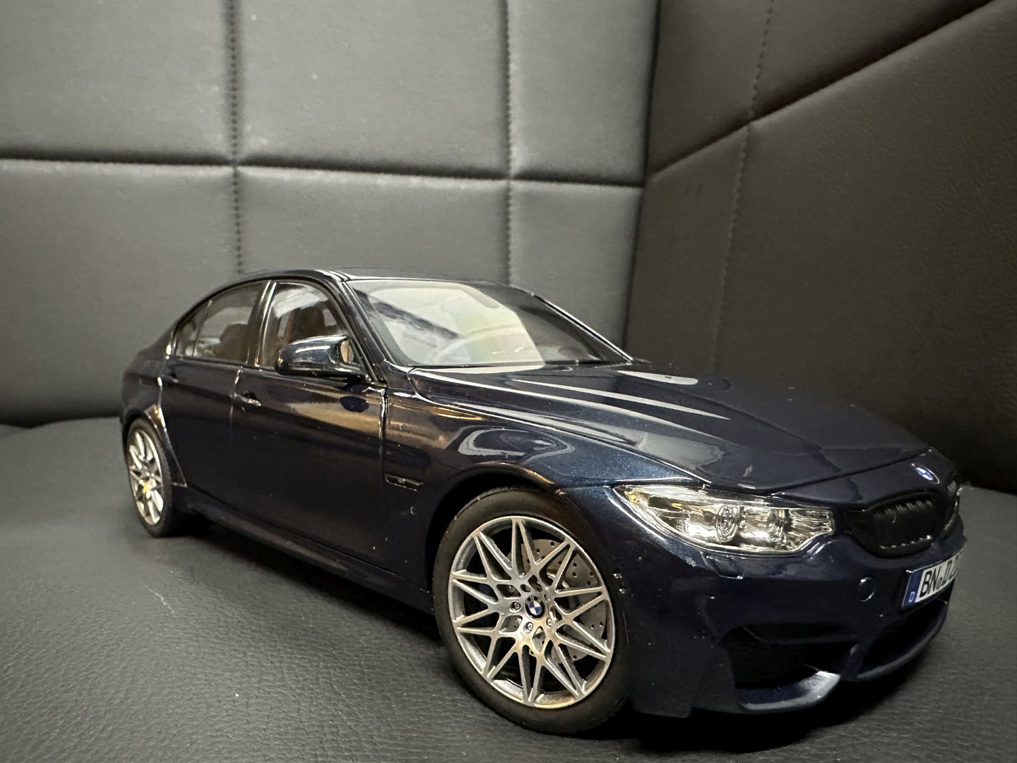 Bmw M3 Competition F80 2017 Limousine blue 1:18 NOREV 183236 Бмв M3 F80 син отваряема
