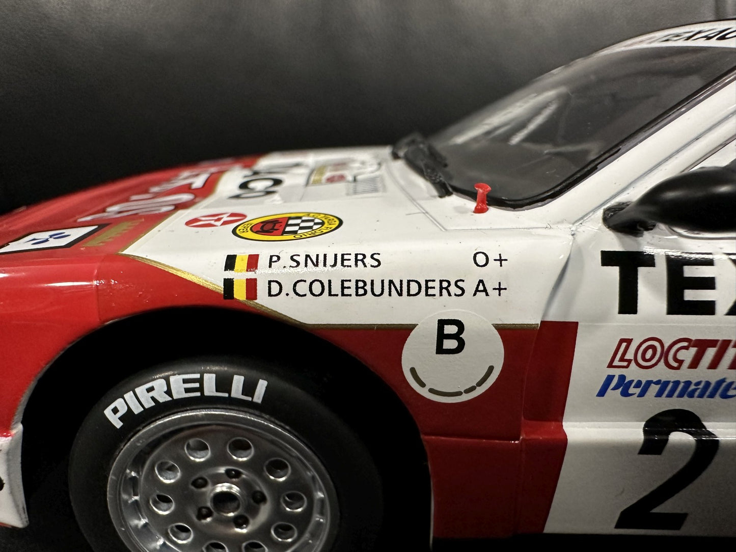 Lancia 037 Rally Bastos Ypres 1985 1:18 IXO 18RMC136.22 Ланчия 037 Бастос бял/червен
