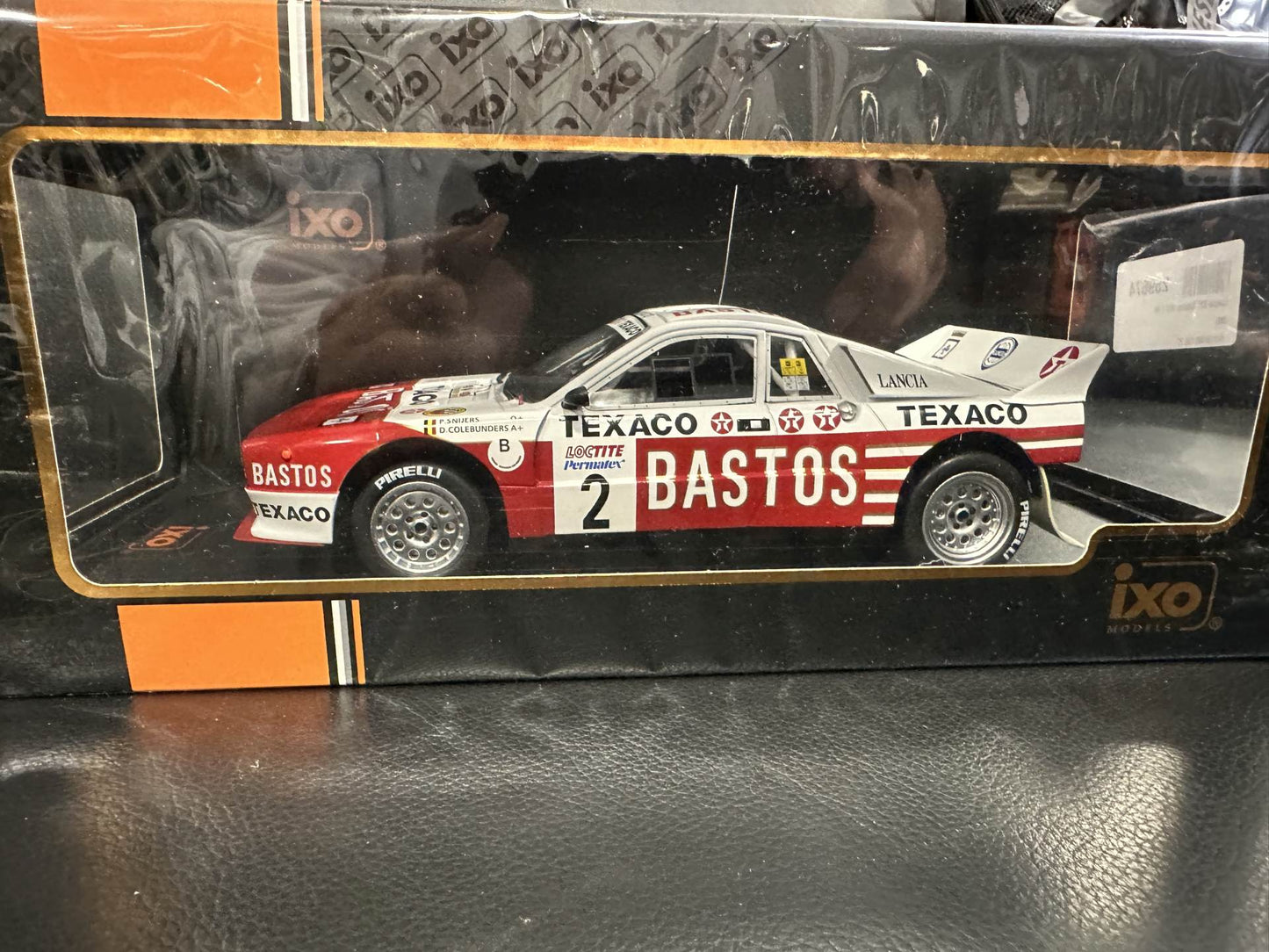 Lancia 037 Rally Bastos Ypres 1985 1:18 IXO 18RMC136.22 Ланчия 037 Бастос бял/червен